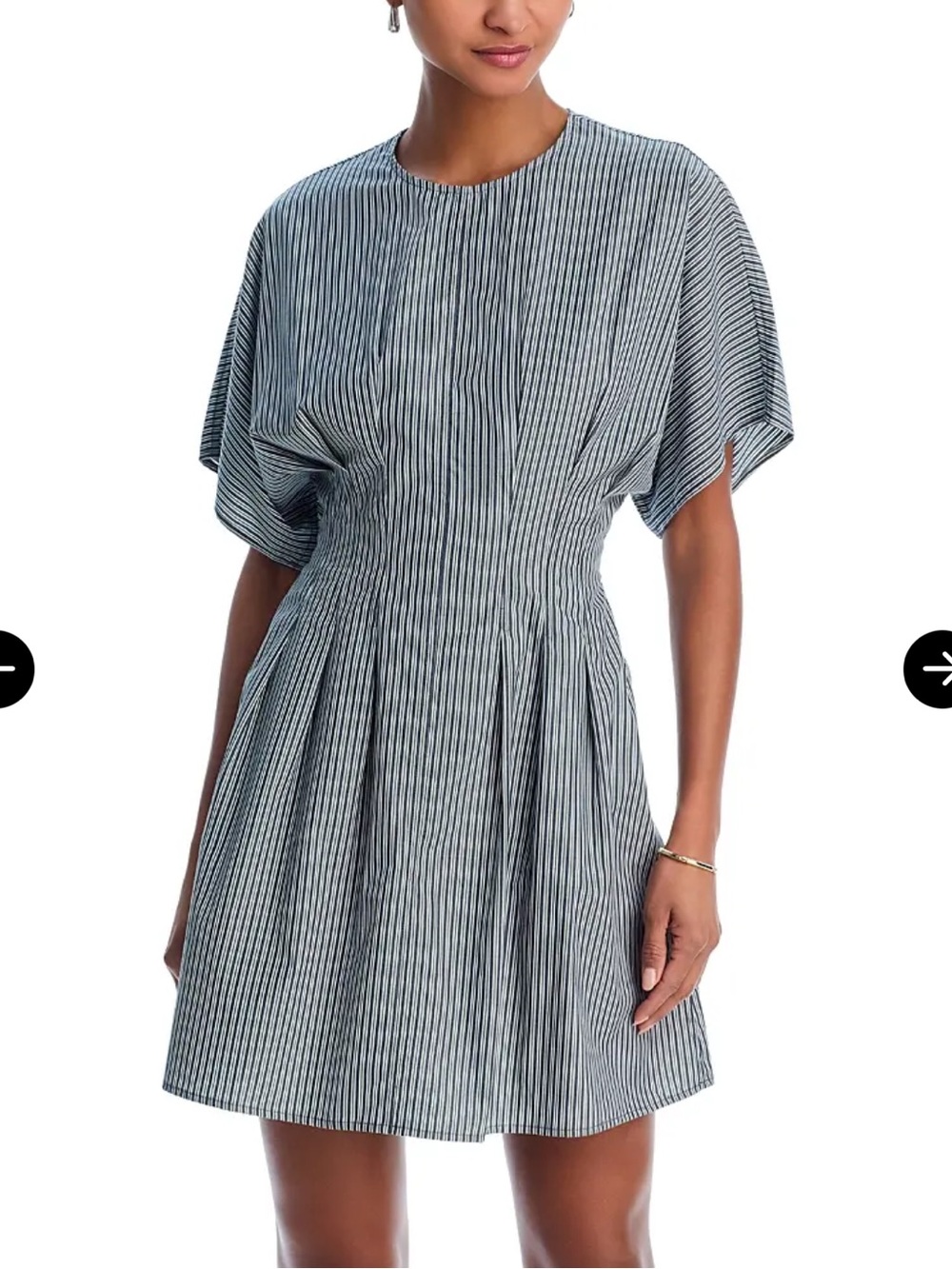 Rag & Bone Maddie Stripe Poplin Mini Dress